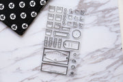 Weekly Stamp, to do stamp, Planner Stamp, Weather stamp, title stamp, cute stamp, kawaii stamp, Rubber transparent clear stamp/