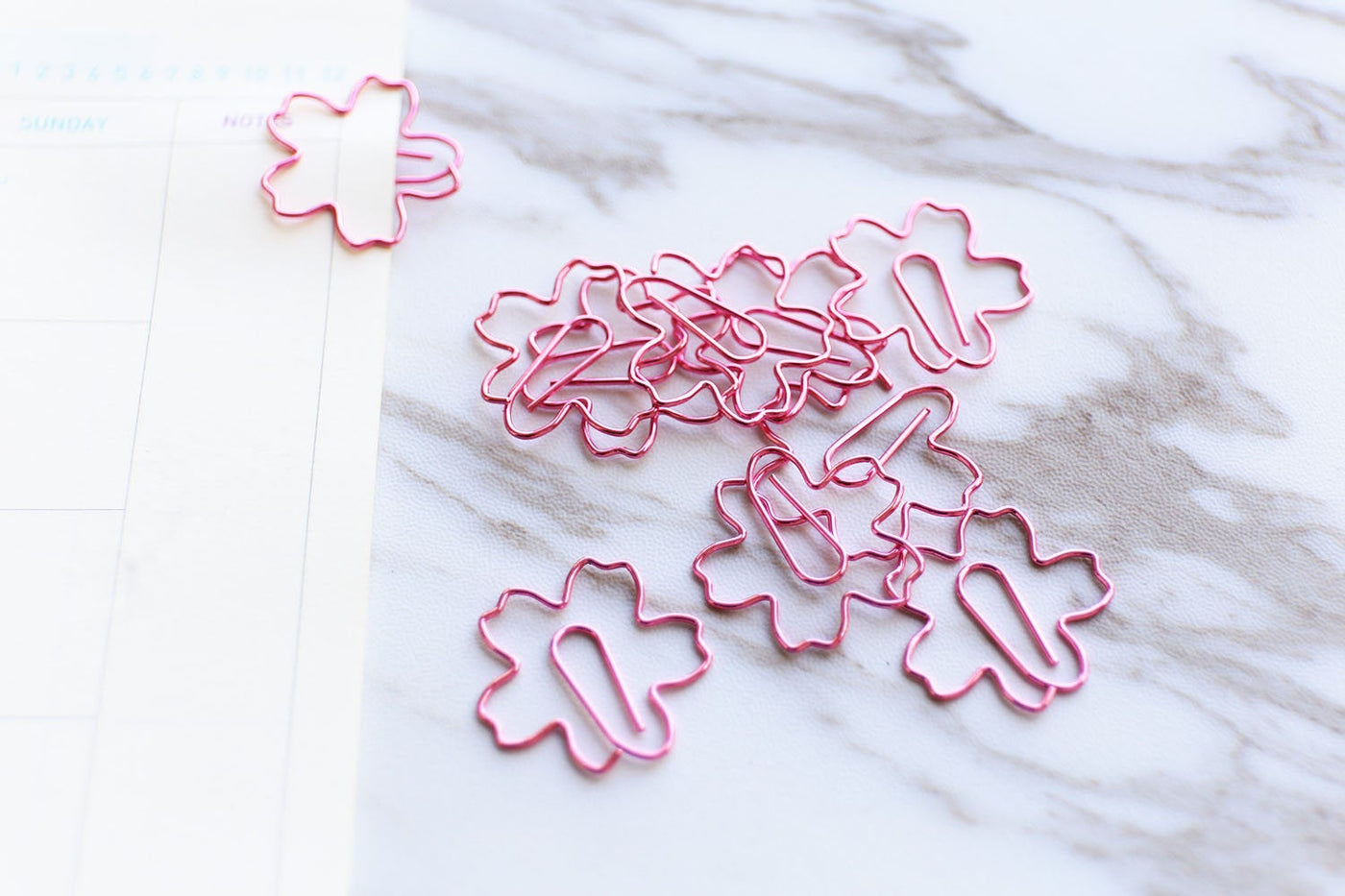 10 pc Sakura Flower Paper Clips/ pink bookmarks Metal Paper Clip,Binder Clips/  Office Supplies,/Midori Clip Planner Accessories