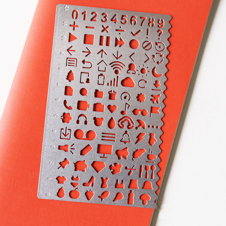 Planner Stencil 2 / Bullet Journal Stencil/RVS planner stencil / template