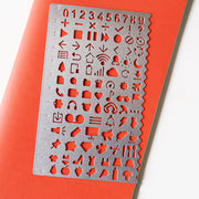 Planner Stencil 2 / Bullet Journal Stencil/RVS planner stencil / template