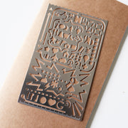Planner Stencil 2 / Bullet Journal Stencil/RVS planner stencil / template