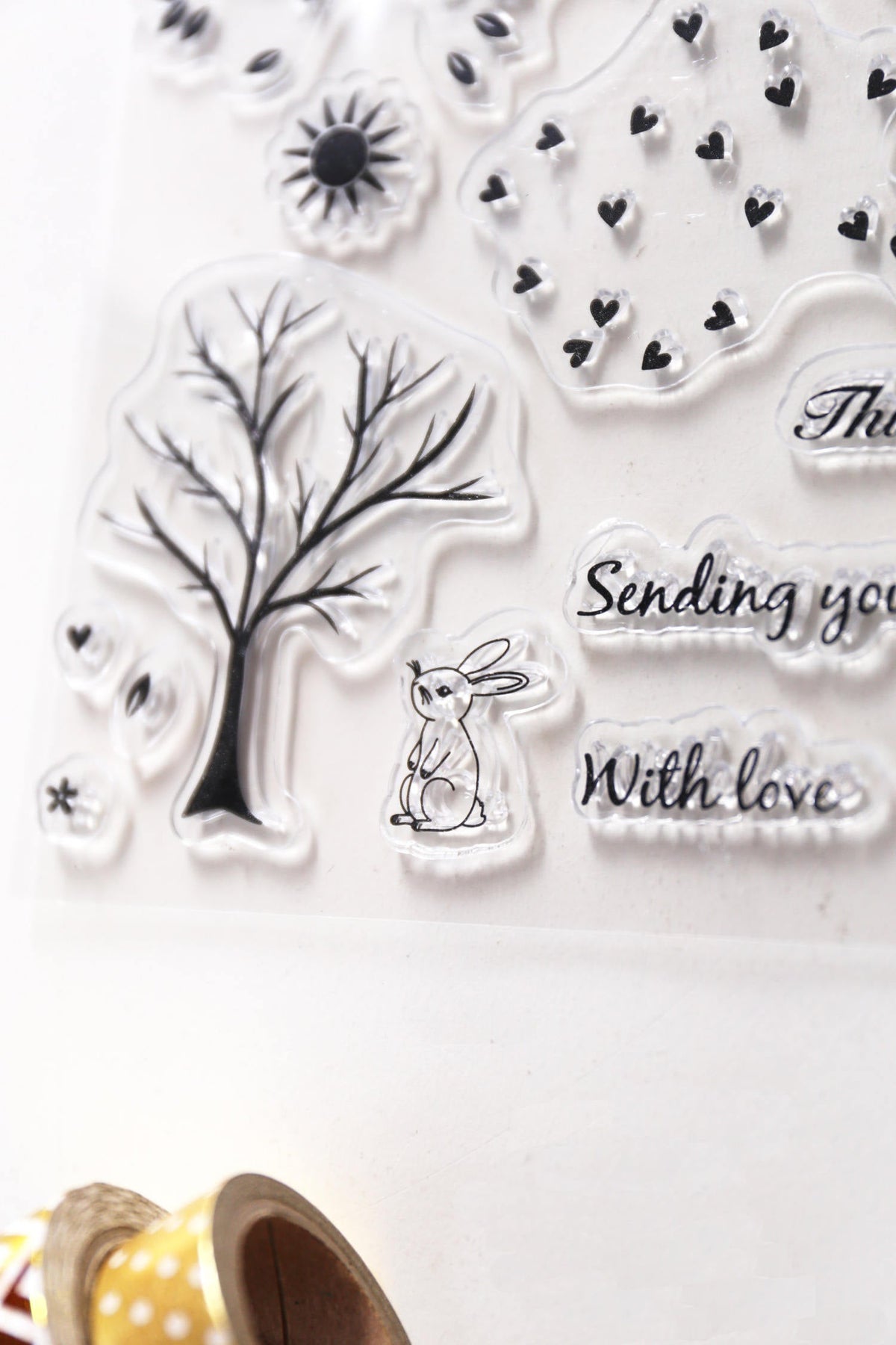 Trees Clear rubber Stamps/Planner Stamps/Stamp Set/Food Stamps/Planning accessory/