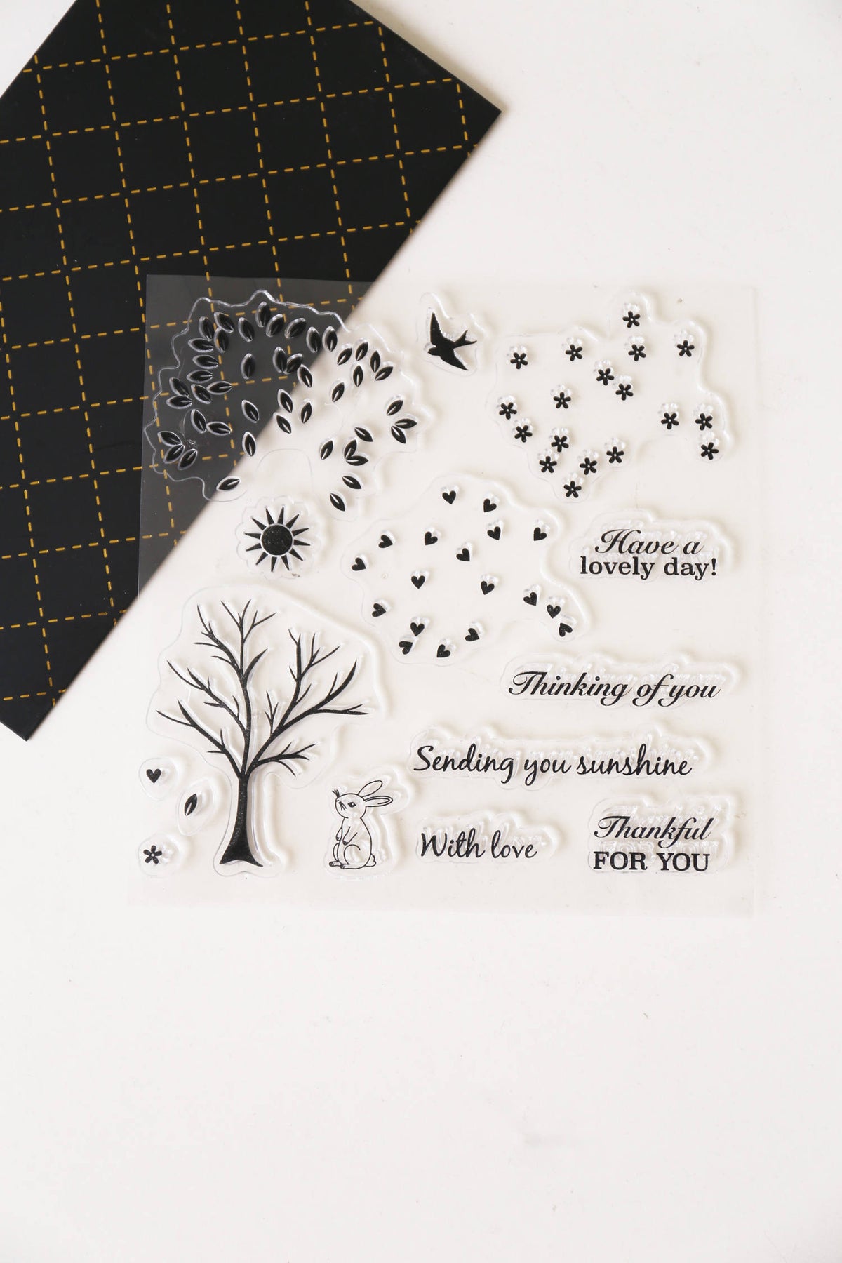 Trees Clear rubber Stamps/Planner Stamps/Stamp Set/Food Stamps/Planning accessory/
