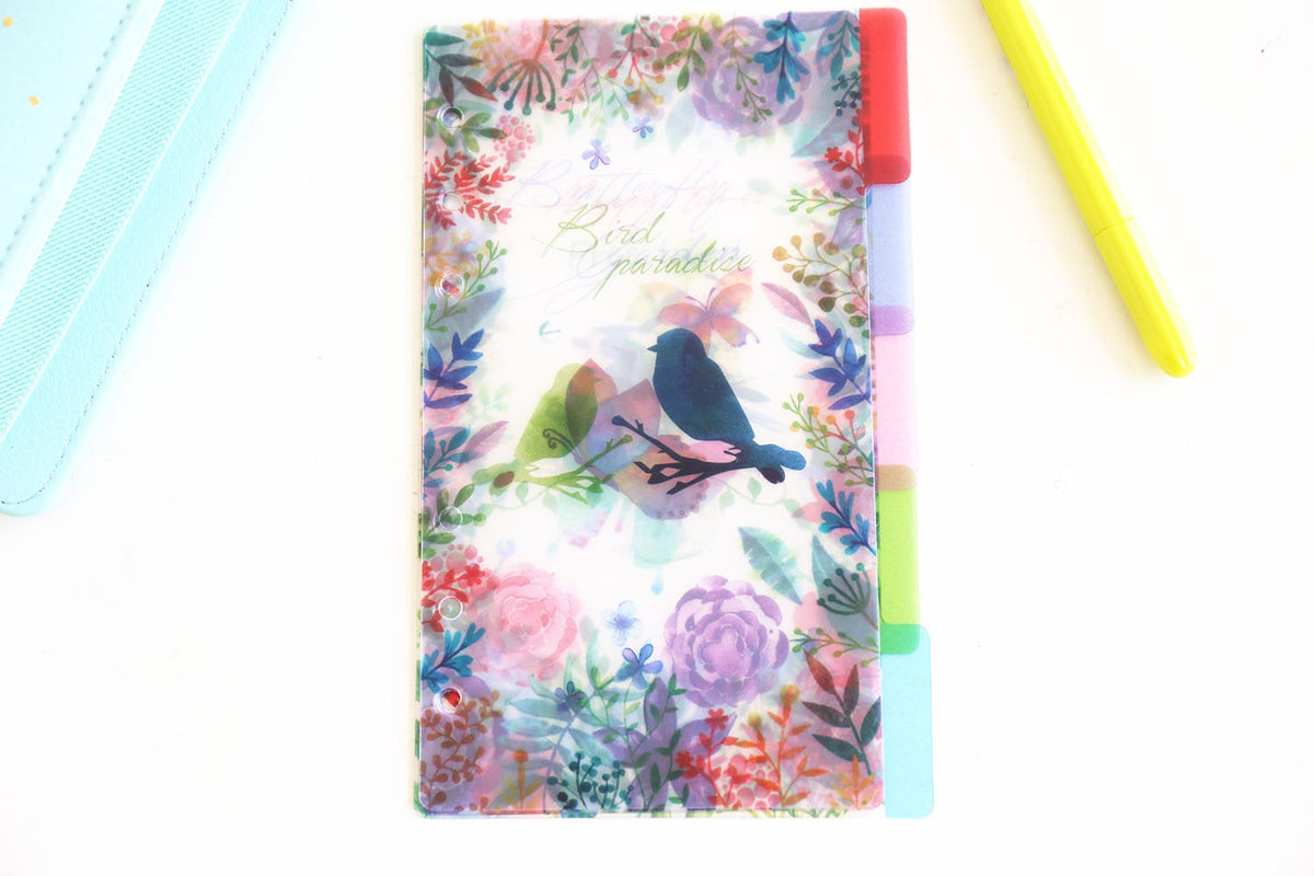 Birds   Planner Dividers/  A5 dividers /Personal dividers /butterflys Planner divider set /Filofax dividers /flowers planner dividers