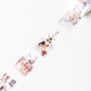 40mm x 8m France Building Landmarks Washi Tapes/ city Washi Tape/Decorative Stickers / Masking tape/ japanese tape/Planner Supplies/OT097