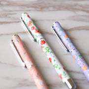 3 pcs Floral Fountain Pens/  Stationery Supplies/ Kawaii Stationery/Fine Fountain Pen, planner Pens / Gift Pens