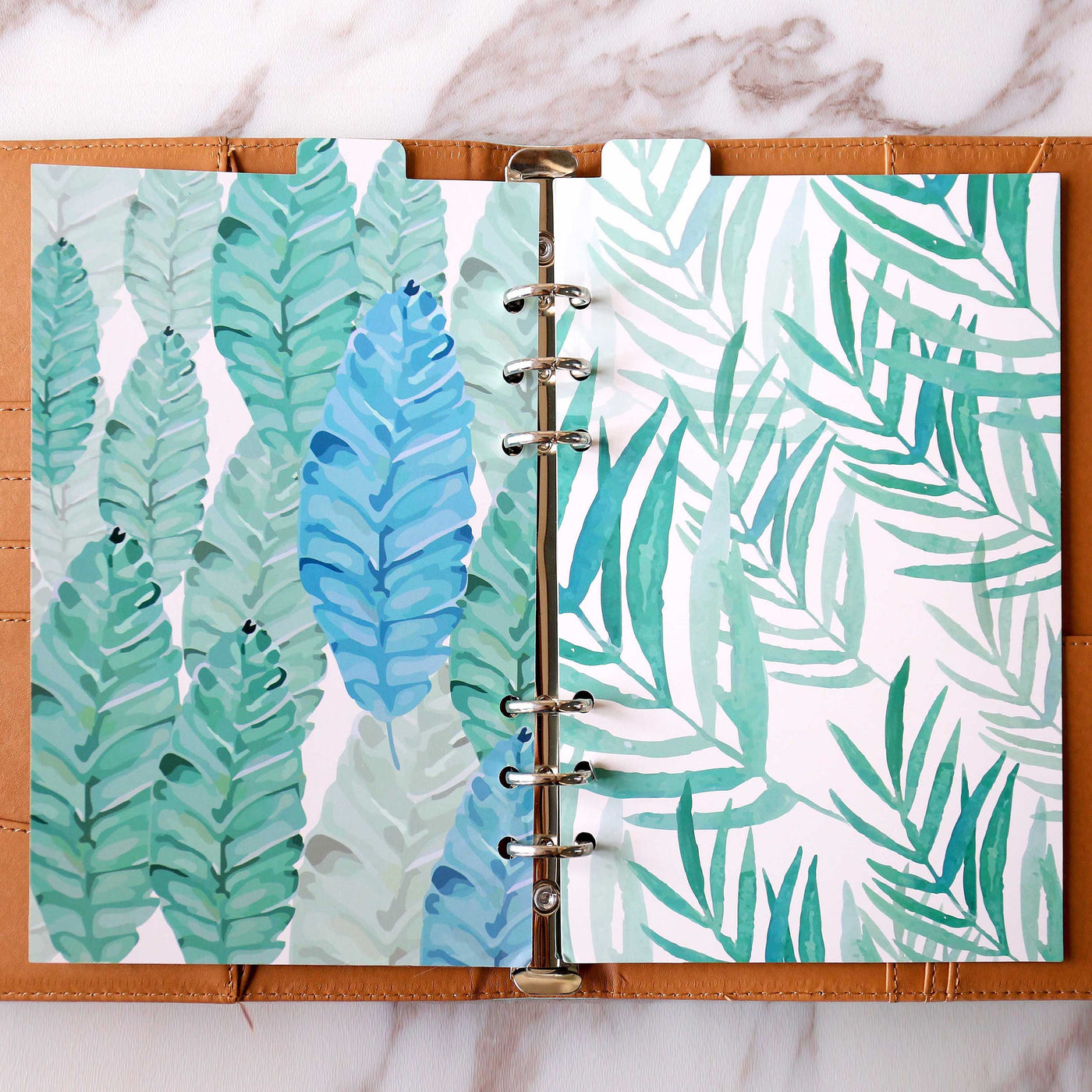 Leaves  Planner Dividers/A5 dividers /Personal dividers /Planner divider set /Filofax dividers /landscape painting dividers
