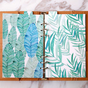 Leaves  Planner Dividers/A5 dividers /Personal dividers /Planner divider set /Filofax dividers /landscape painting dividers