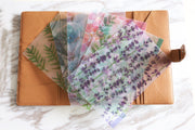 Set of 5 Watercolour Seasons Botanic Gardens Planner dividers/A5 Semi-transparent Plastic  planner dividers/Dashboard/index dividers