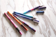 6 pcs Starry Sky Pen Set,  Colorful Starry Night Milky Way Pens, Black Ink Gel Pens, Stationary Pens Office Supply,sign pen, planner pens