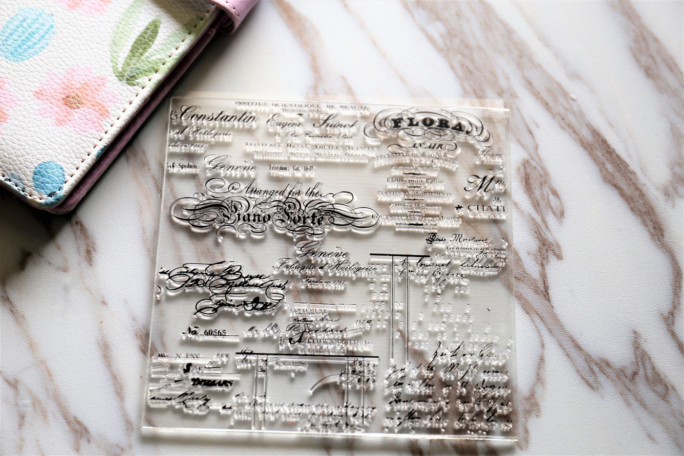 Script Letters Clear rubber Stamps/Planner Stamps/Stamp Set/Food Stamps/Planning accessory/CS01