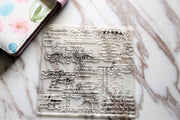 Script Letters Clear rubber Stamps/Planner Stamps/Stamp Set/Food Stamps/Planning accessory/CS01