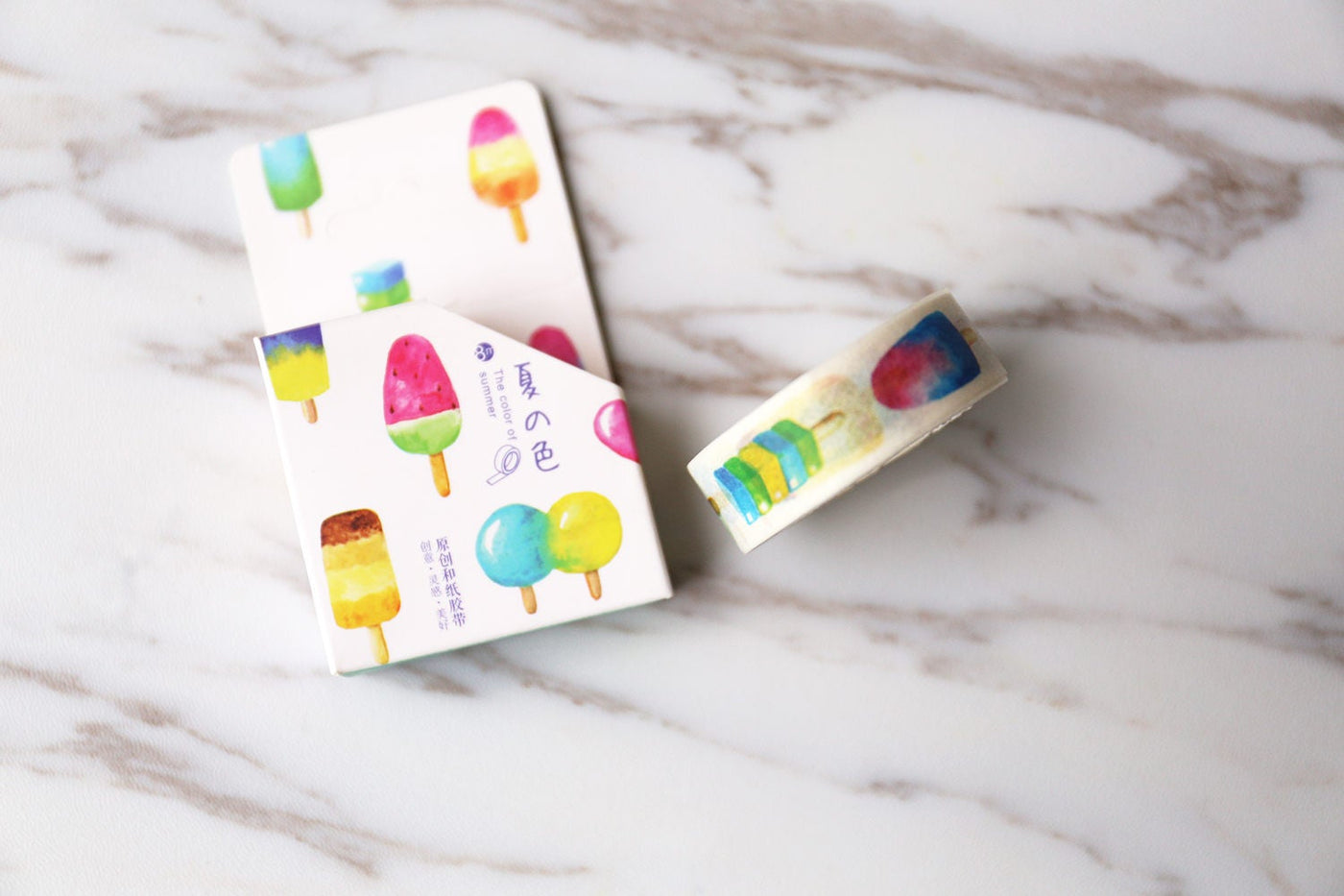 Summer ice sucker Japanese Washi Tape /colorful decorative washi tape/ Masking tape/ japanese washi tape/Planner Supplies/OT043