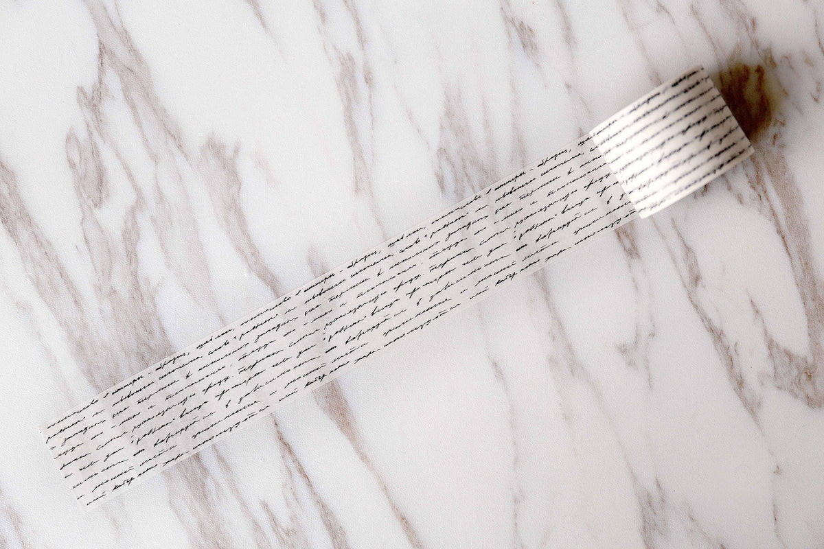 2 sizes Available Wide Hand Letters Washi  tape / Hand Writing Washi tape / Masking tape/ japanese washi tape/Planner Supplies