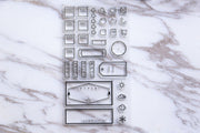 Weekly Stamp, to do stamp, Planner Stamp, Weather stamp, title stamp, cute stamp, kawaii stamp, Rubber transparent clear stamp/