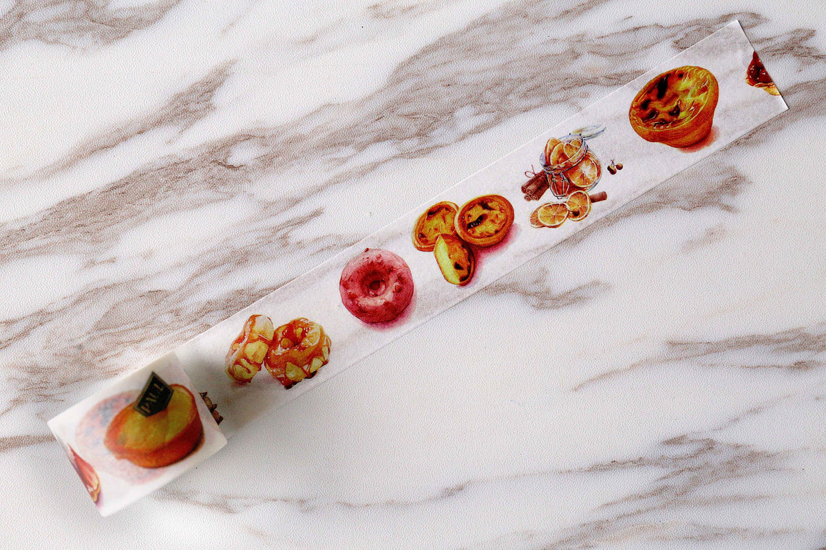 Dessert washi tape Sweet Food Donut Cake Tea Time Washi Tape /Japanese washi Tape/Decorative Stickers /Canberra Masking tape/