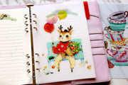 Set of 5 deers  Planner dividers/Hot Air Balloon A5 /persona lsize  Plastic  planner dividers/tea cup Dashboard/index dividers