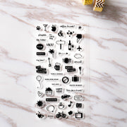 Coffee break Clear rubber Stamps/Planner Stamps/Stamp Set/party house clear  Stamps/Planning accessory/