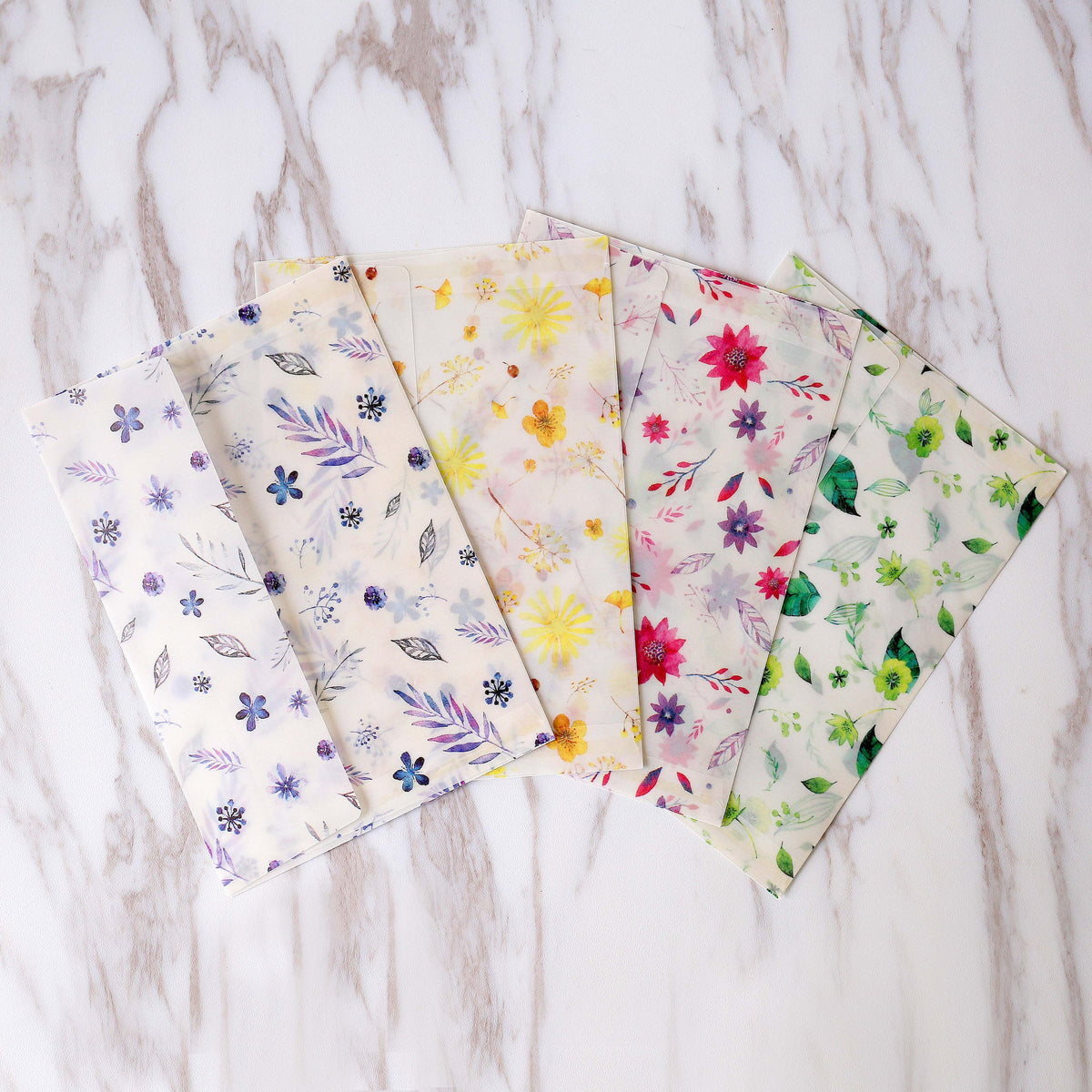 Leaves  Envelopes  /colorful leaves envelopes / Clear Envelopes / Glassine Envelopes