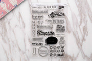 To Do Lists clear  Stamp/Favorite Rubber Stamps/bullet journal stamp/Travel Stamps/Journal Accessories clear stamp
