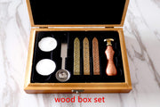 Hydrangea Wax Seal Stamp/wedding inivtation Stamp/Flower Wax Seal Stamp/Floral sealing wax /birthday or wedding  gift box set