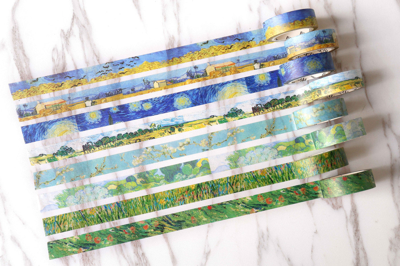 Van Gogh Wheat Washi Tapes/ painting Washi Tape/Sower Washi tape  /Wheatfield with Crows Masking tape/ japanese washi tape/Planner Supplies