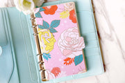 Set of 6 colorful flower Planner Dividers/Rose flower Planner dashboard/A5 dividers /Personal dividers /Planner divider set /
