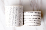 2 sizes Available Wide Hand Letters Washi  tape / Hand Writing Washi tape / Masking tape/ japanese washi tape/Planner Supplies