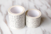 2 sizes Available Wide Hand Letters Washi  tape / Hand Writing Washi tape / Masking tape/ japanese washi tape/Planner Supplies