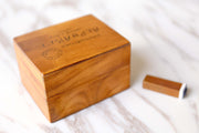 Vintage Alphabet Stamp Set / Wood Rubber Stamp /Clay Stamp /Box uppercase handwritten Alphabet stamps box/