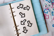 6PCS Arrow shaped paper clips/colorful paper Clip/Binder Clips/ Office Supplies