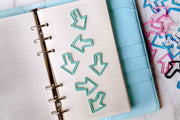 6PCS Arrow shaped paper clips/colorful paper Clip/Binder Clips/ Office Supplies