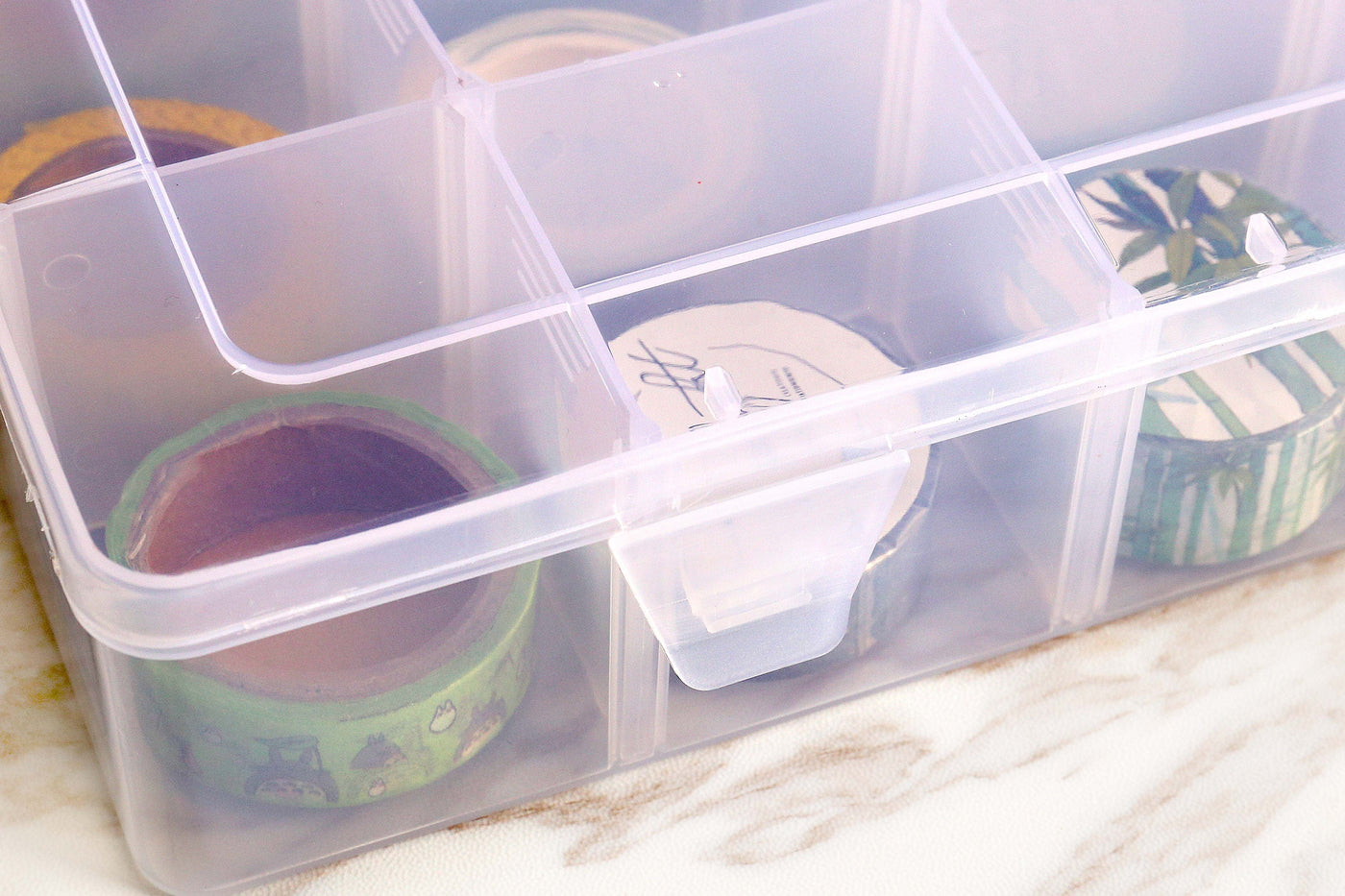 Washi tape Storage Case /Washi Tape Organizer/ Masking Tape Organizer / Washi Tape Holder/Plastic Storage Box Cosmetic Case