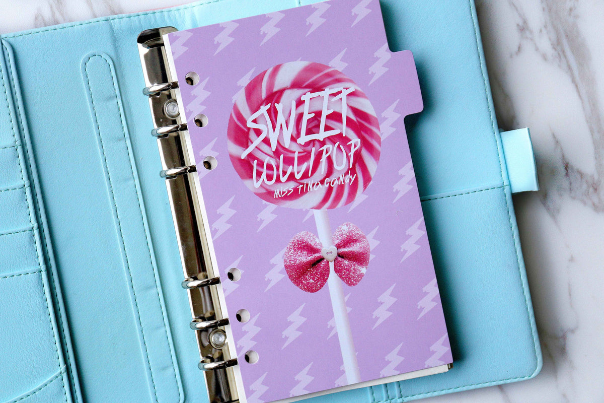 set of 6 Sweet  Dessert Planner Dividers/A5 dividers /Personal dividers /Planner divider set /Filofax dividers /