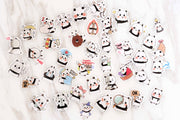 Panda sticker set/ animals Planner Stickers/winter holiday stickers/ Filofax Stickers/Lap top stickers/Scrapbook Sticker