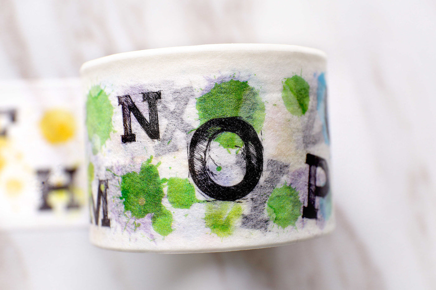 Watercolor Alphabet Washi Tape /colorful Alphabet Washi Tape/ Japanese Washi Masking Tape/Scrapbooking tape