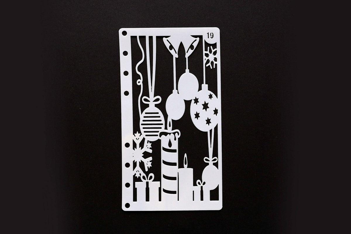 birthday  stencil /Journal Stencil /Notebook Stencil/ snowflake  Bullet Journal Stencil/party stencil / plastic Stencil