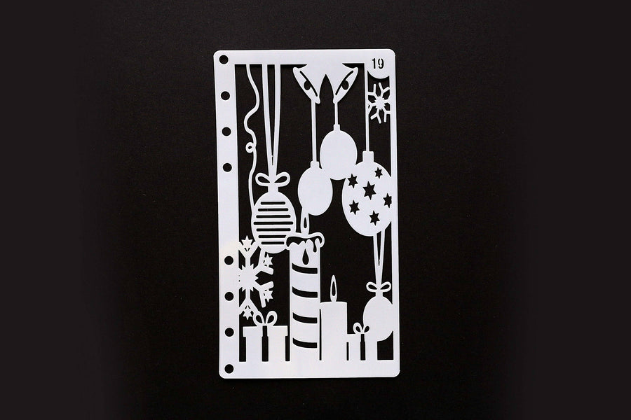 birthday  stencil /Journal Stencil /Notebook Stencil/ snowflake  Bullet Journal Stencil/party stencil / plastic Stencil