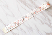 Gold Moon and Stars Banner Washi Tape /moon washi tape /gold and pink star washi tape /album emblishment