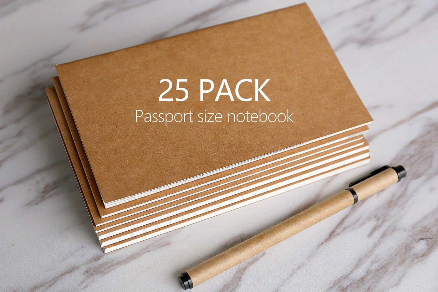 25PCS Passport Traveler's Notebook Insert/Midori Refills/Midori Insert /Paper Refill for Midori/Small Kraft Journals, Blank/Lined Notebook