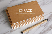 25PCS Passport Traveler's Notebook Insert/Midori Refills/Midori Insert /Paper Refill for Midori/Small Kraft Journals, Blank/Lined Notebook