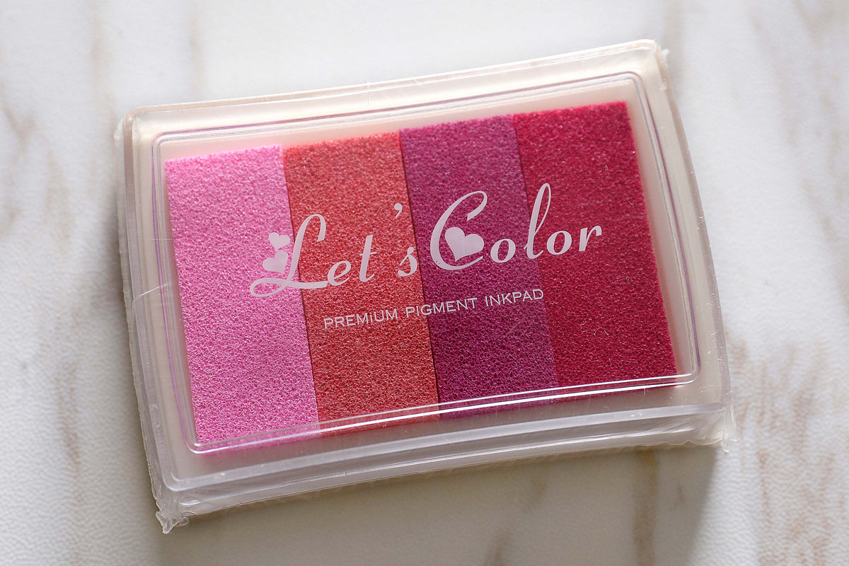 24 Colors Gradient Ink pad /Multicolor rainbows stamps/Ink Pads DIY Multicolor Papers Febric Wood Rainbows/Graduated Colors Rainbow Ink