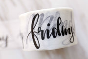 Week Washi Tapes/ weekly Washi Tape/handwriting font days of week planner Washi / Masking tape/ japanese washi tape/Planner Supplies