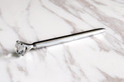 Black white diamond pen, Crystal Top pen, metal metallic  fine point pen, diamond pens, black ink, planner pens,