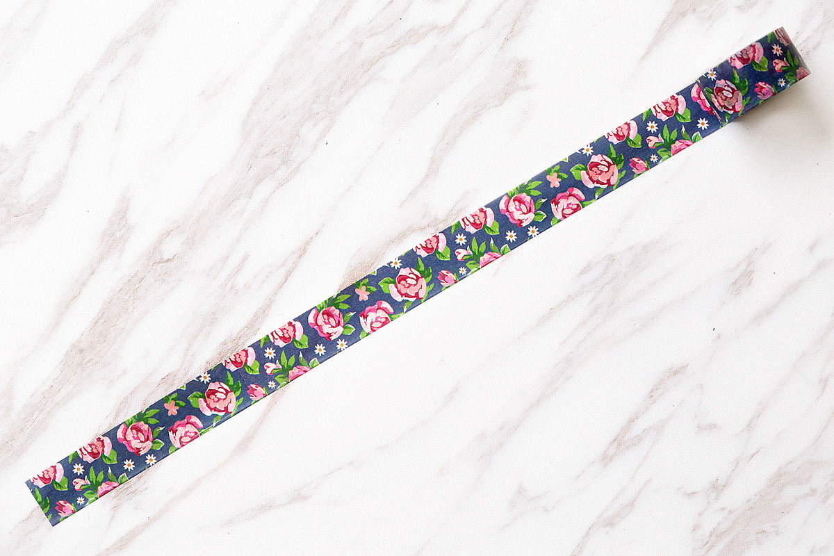 rose  Washi tape/ Floral Washi Tape/Striped Washi / Masking tape/ japanese washi tape/Planner Supplies