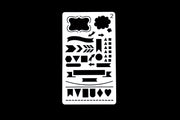 Block  stencil /clouds Journal Stencil /Notebook Stencil/geometrical figure  stencil /flag stencil /Bullet Journal Stencil/ plastic Stencil