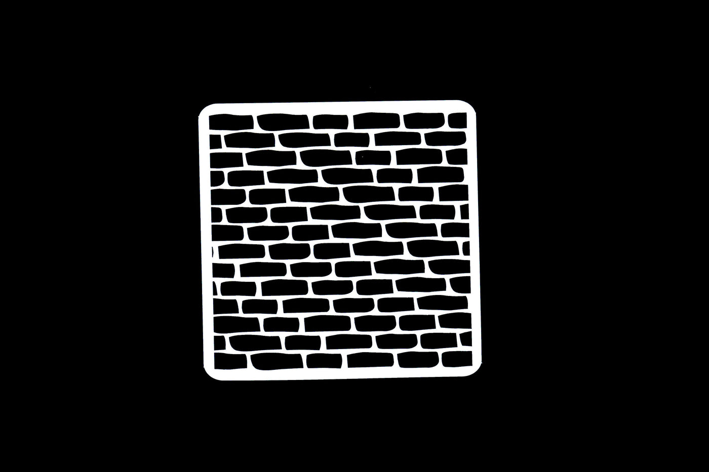 Brick Stencil, Bricks, Rugged Edge, Plastic Stencil, Bullet Journal Stencil /Bullet Journal Stencil/ plastic Stencil
