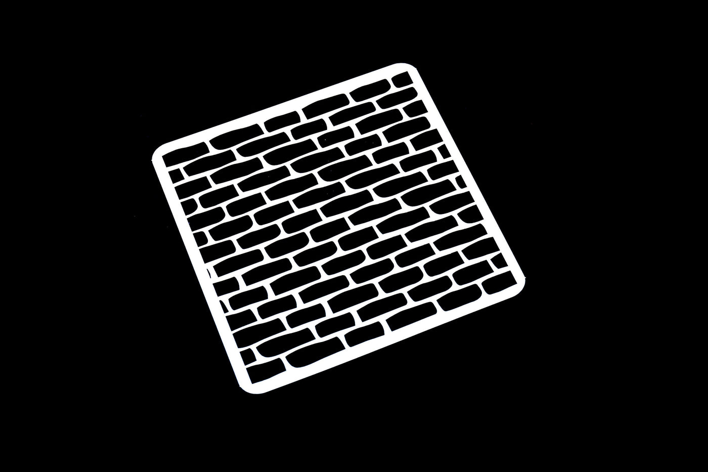 Brick Stencil, Bricks, Rugged Edge, Plastic Stencil, Bullet Journal Stencil /Bullet Journal Stencil/ plastic Stencil