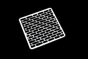 Brick Stencil, Bricks, Rugged Edge, Plastic Stencil, Bullet Journal Stencil /Bullet Journal Stencil/ plastic Stencil