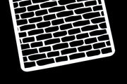 Brick Stencil, Bricks, Rugged Edge, Plastic Stencil, Bullet Journal Stencil /Bullet Journal Stencil/ plastic Stencil